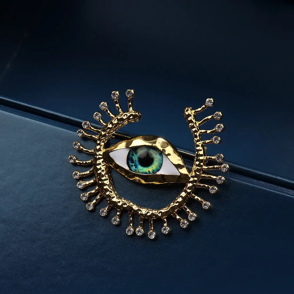 Deluxe Exaggerated Eye Brooch Baroque