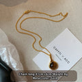 Natural Tiger Eye Stone Pendant Plated