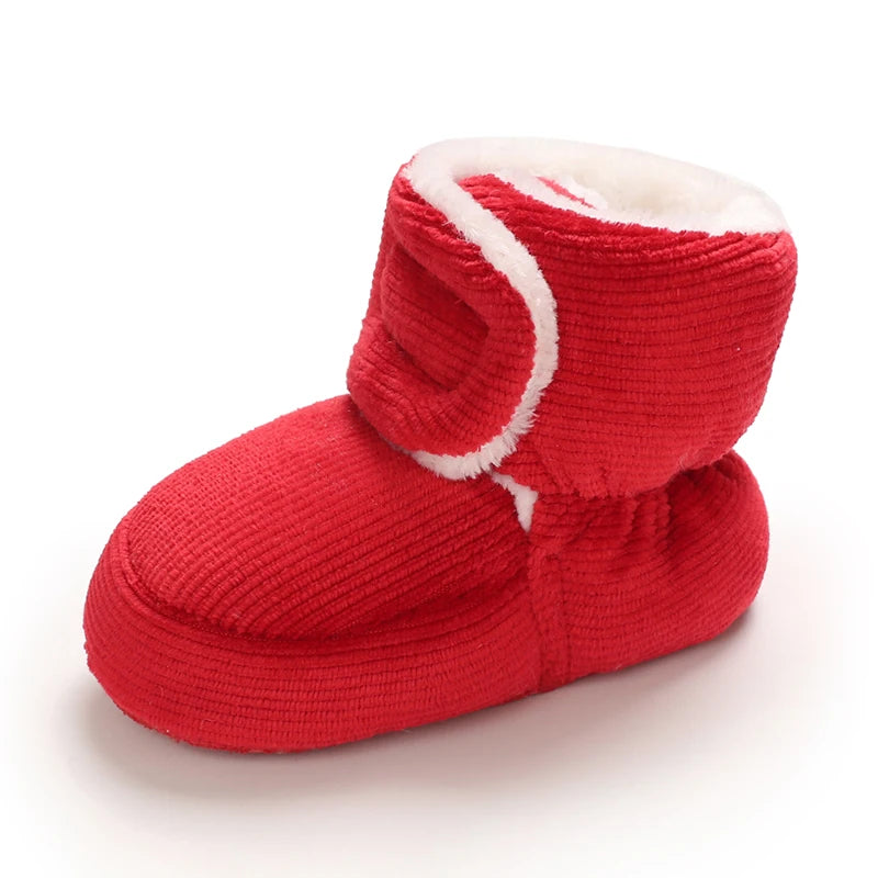 Baby Winter Snow Boots (0–18M) – Plush Soft Sole Toddler Shoes
