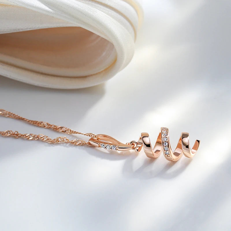 Rose Gold Geometry Necklace