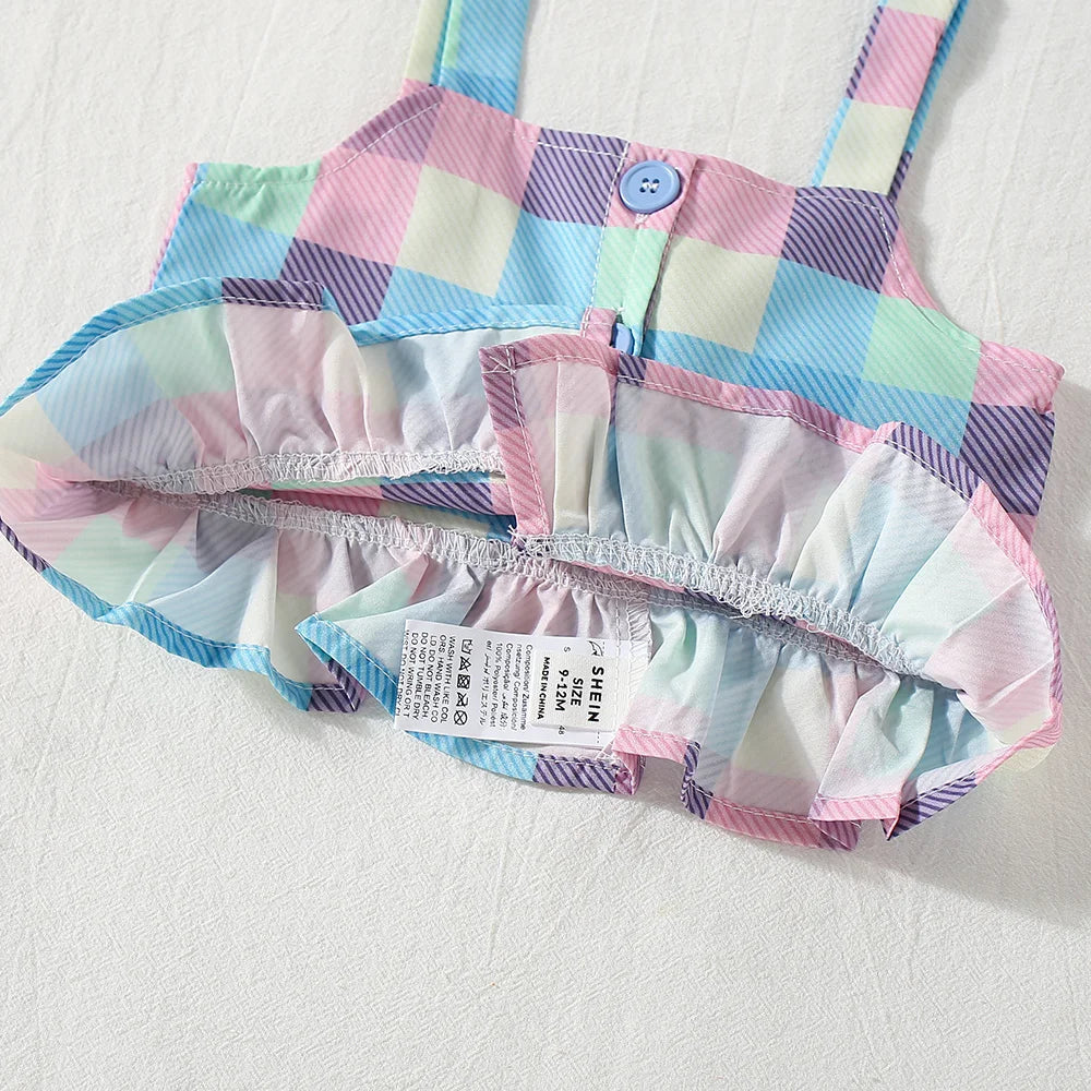 Baby Girl Summer Strap Shorts Set