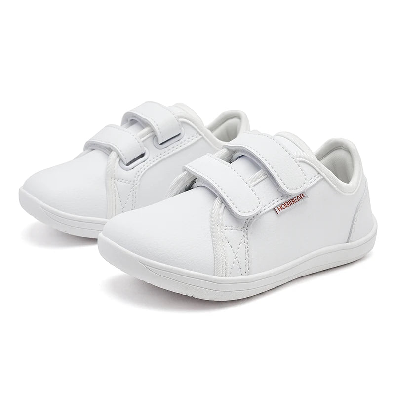 Kids Barefoot Sneakers – Lightweight Wide-Toe Hook & Loop Shoes
