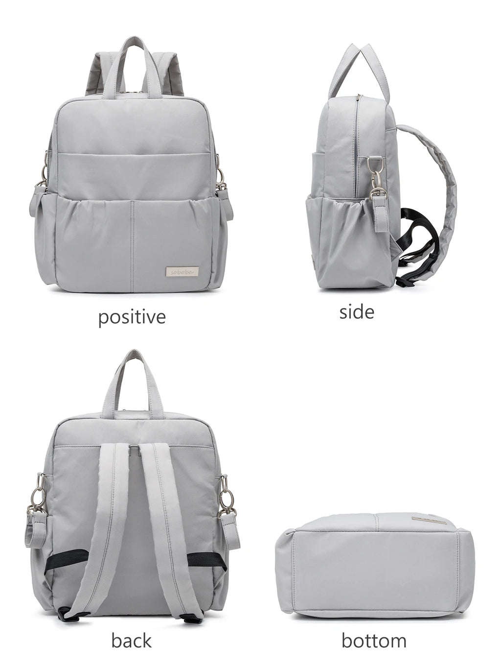 Soboba Waterproof Diaper Backpack – Large Capacity, Multi-Functional Mommy Bag for Travel & Outings