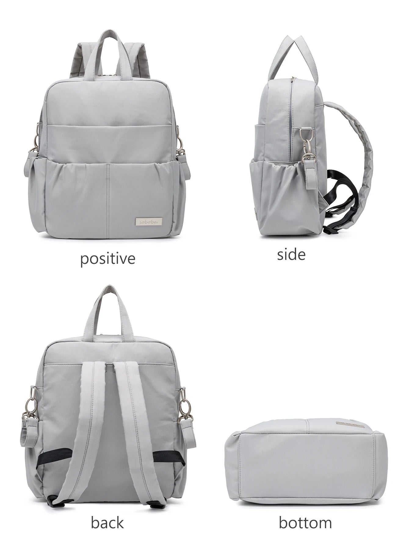 Soboba Waterproof Diaper Backpack – Large Capacity, Multi-Functional Mommy Bag for Travel & Outings