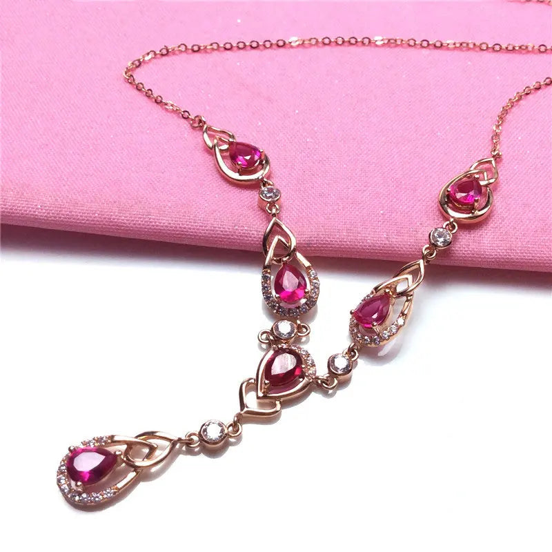 585 Purple Gold Plated 14K Rose