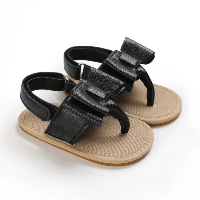 Baby Summer Sandals (0–18M) – Soft Rubber Non-Slip First Walkers
