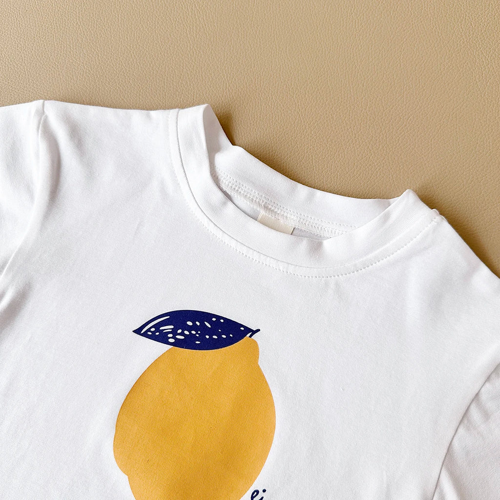 2PCS Baby Boys Girls Clothes Set T-shirt & Checkered Shorts 0-3Y