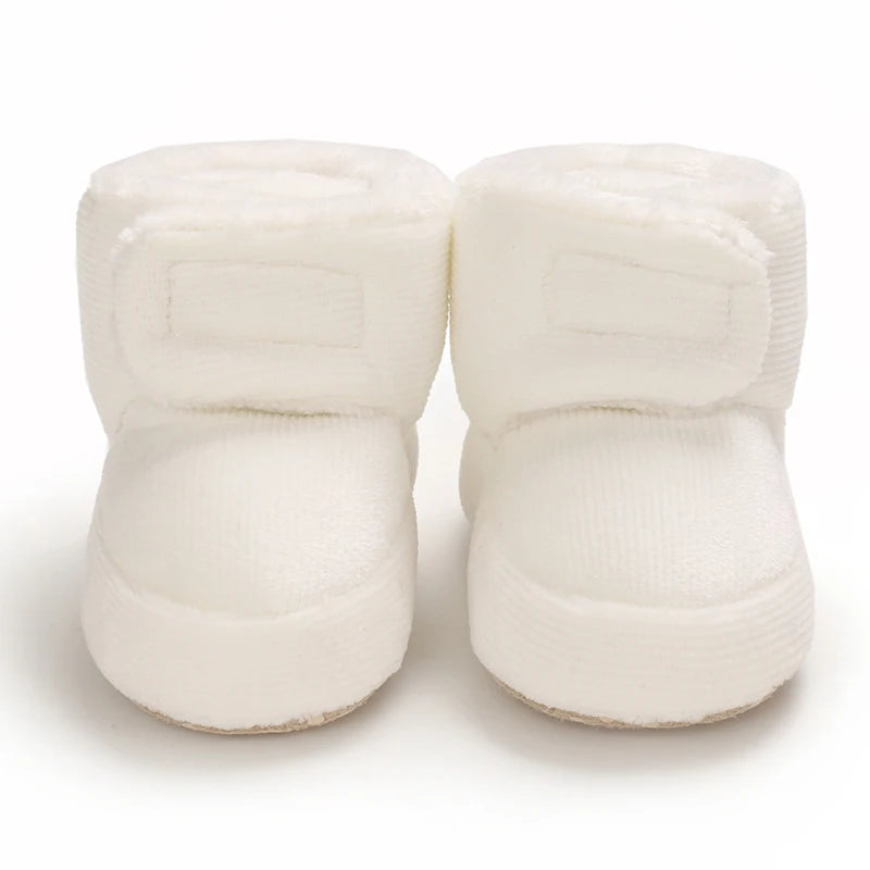 Baby Winter Snow Boots (0–18M) – Plush Soft Sole Toddler Shoes