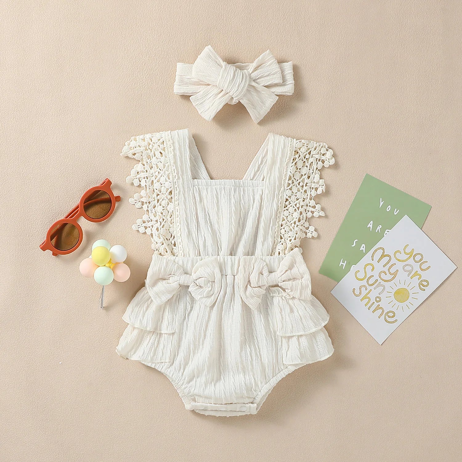 Sleeveless Solid With Bow Fashion  Outdoor Streetwear Dress