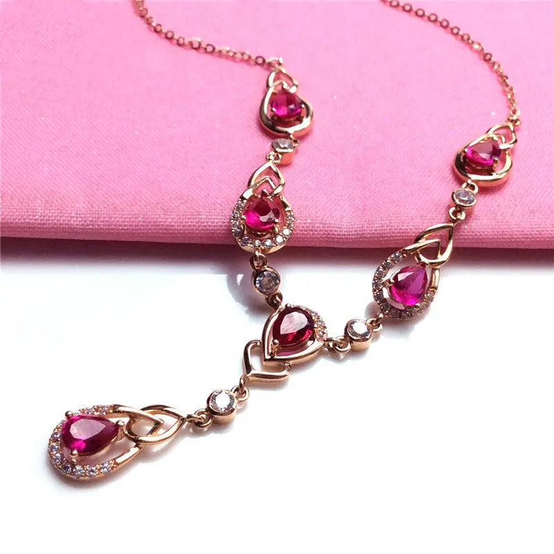 585 Purple Gold Plated 14K Rose