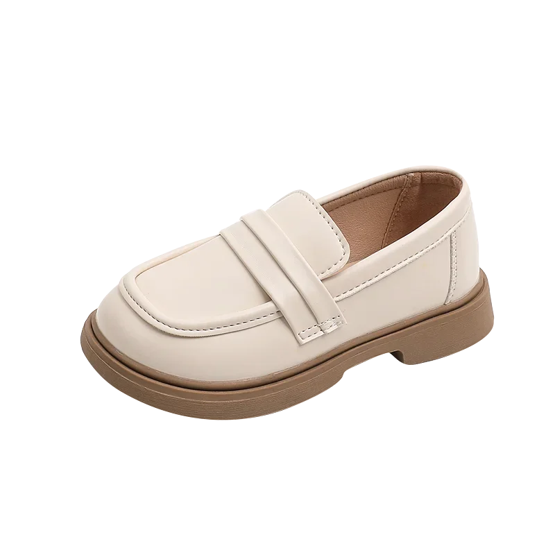 Kids’ Leather Loafers – Soft Princess Party & School Shoes
