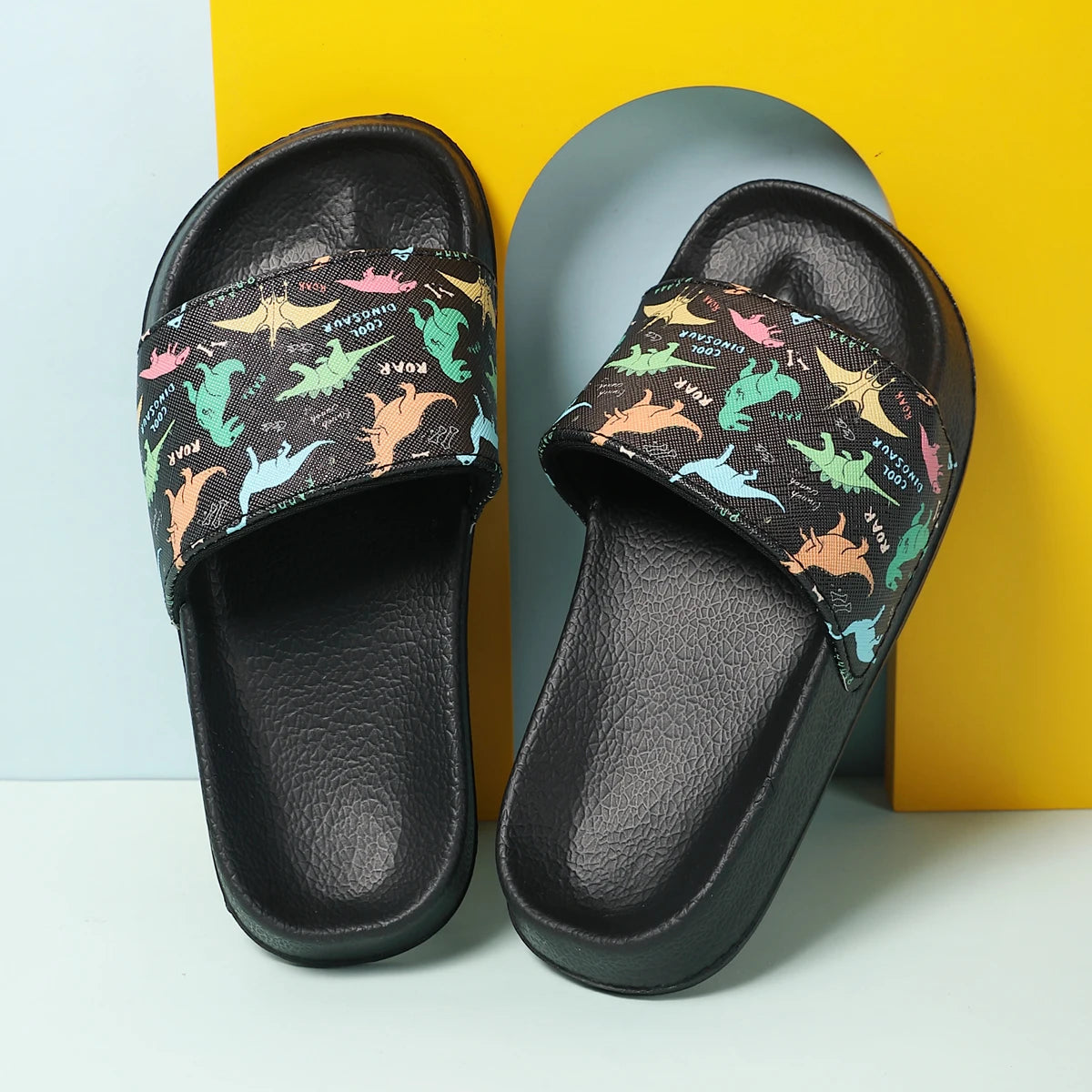 Boys Dinosaur Home Slippers Summer Beach Shoes