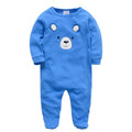 3PCS Baby Boy Romper Set, 100% Cotton, Long Sleeve 0–12M