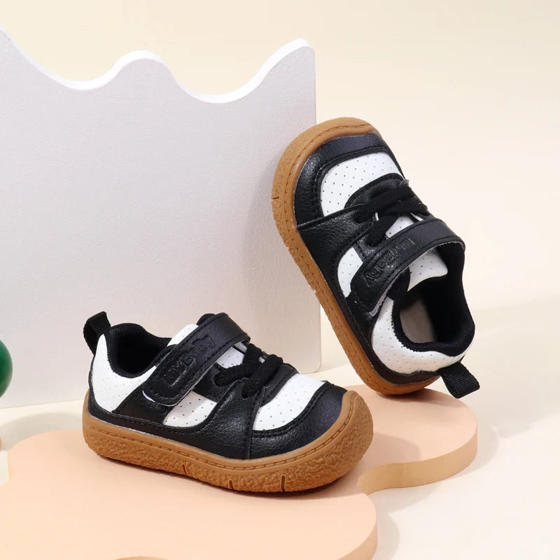 Toddler Shoes (1–5Y) – PU Rubber Sole Non-Slip Spring/Autumn Sneakers