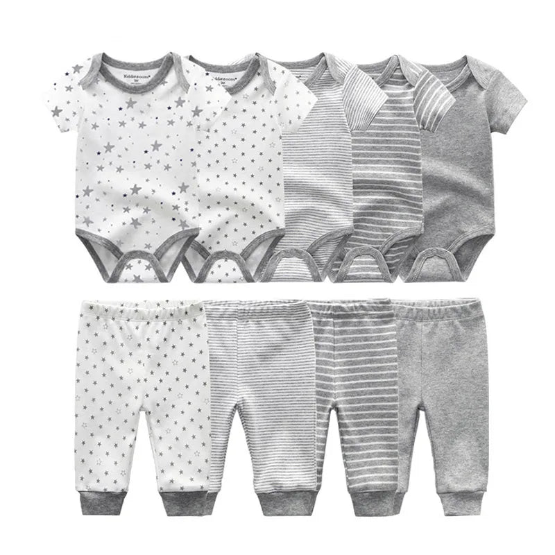 9 Pcs Unisex Newborn Clothing Sets