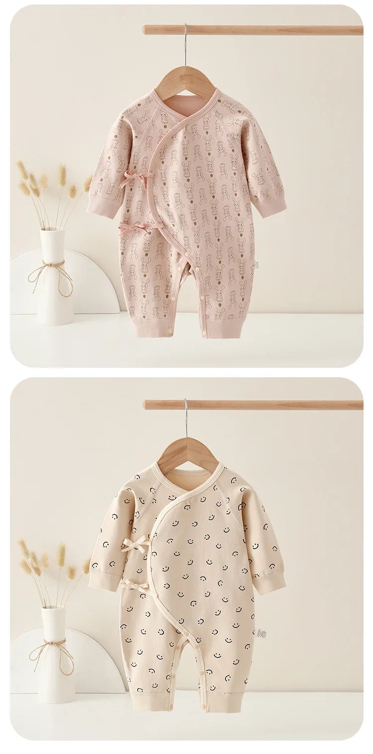 Infant Cotton Jumpsuit, Cartoon Print Romper 0–6M