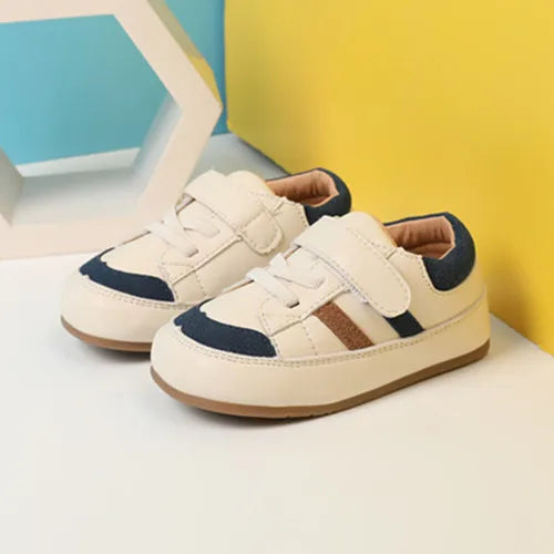 Baby & Toddler Leather Sneakers (0–5Y) – Soft Sole Outdoor Shoes