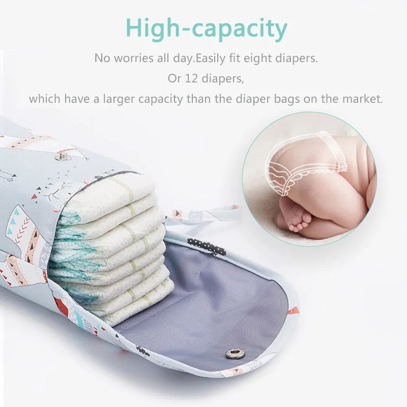New Waterproof Baby Diaper Bag – Large Capacity Mommy Storage & Carrying Bag for Going Out