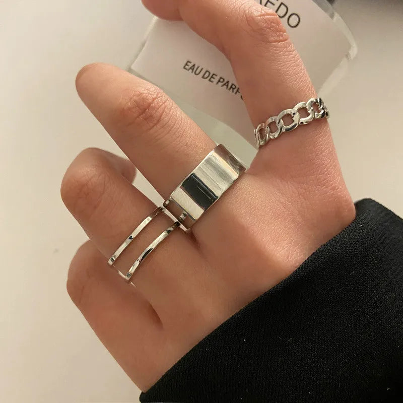 Heart Geometric Gold Butterfly Ring