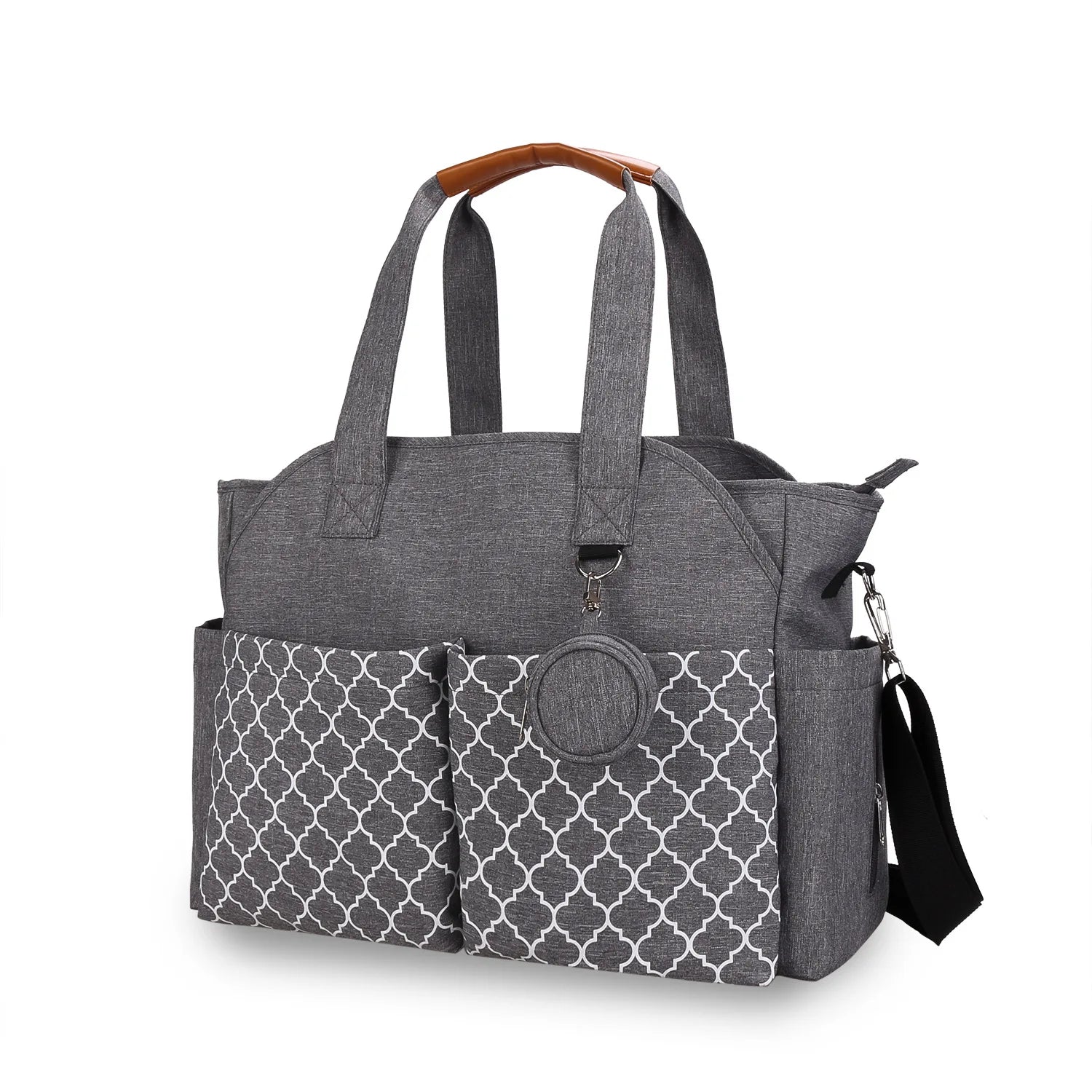 Diaper Bag Tote – Waterproof, Portable Baby Changing Bag with Shoulder Strap for Moms