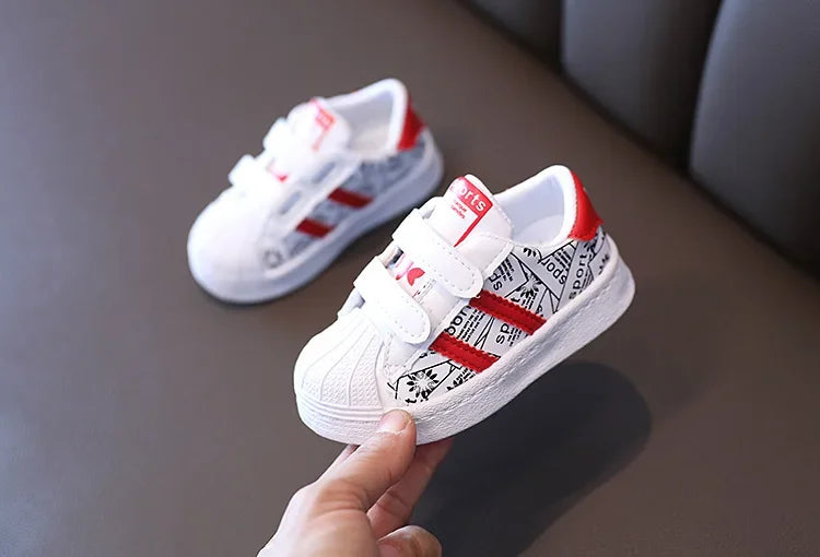 Kids’ Anti-Slip Sneakers – Soft Rubber Casual Shoes (21–30)
