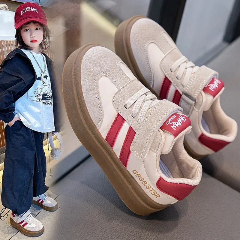 Kids Casual Sneakers – Breathable Anti-Skid Slip-On Shoes