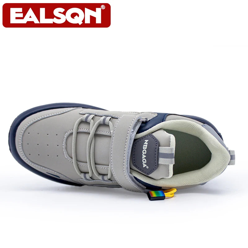 Kids Leather Sneakers – Anti-Slip Casual Sport Shoes for Boys & Girls