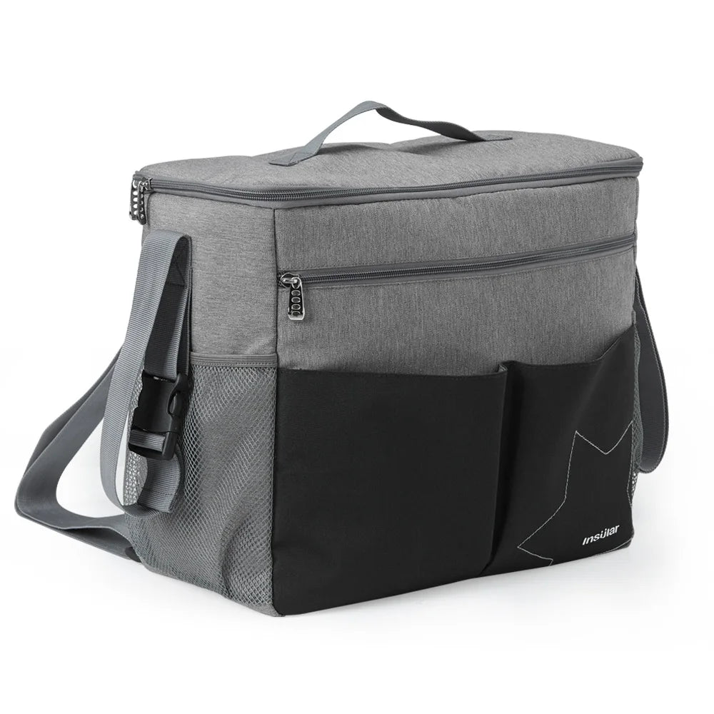 Insular Maternity Diaper Backpack – Travel, Nursing, Anti-Loss Zipper