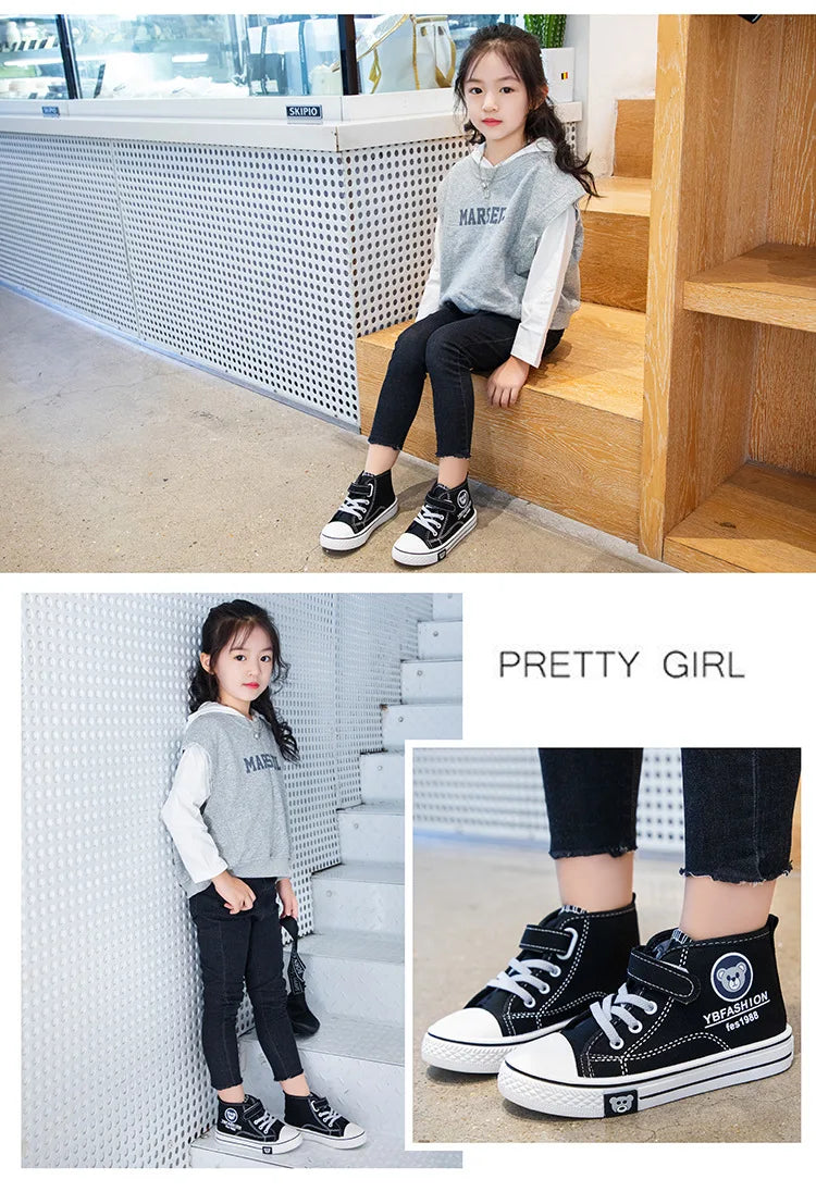 Kids’ Canvas Sneakers – Soft, Non-Slip, Breathable Shoes