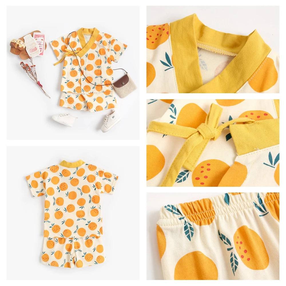 Cute Printing Cotton Baby Boys Girls Clothes