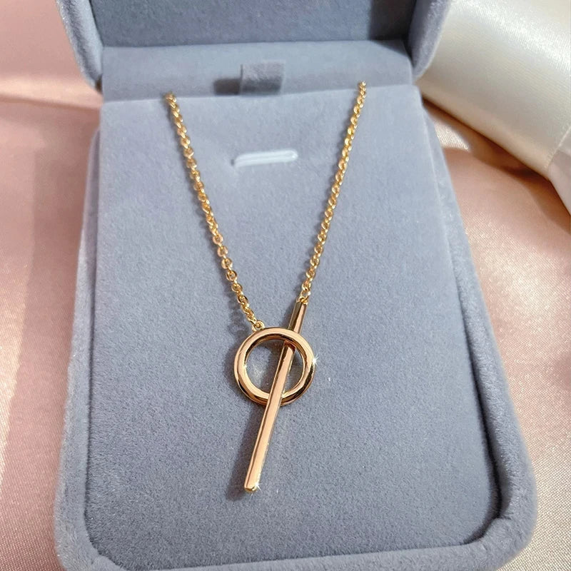 Kinel Hot Fashion Glossy Pendant Necklace