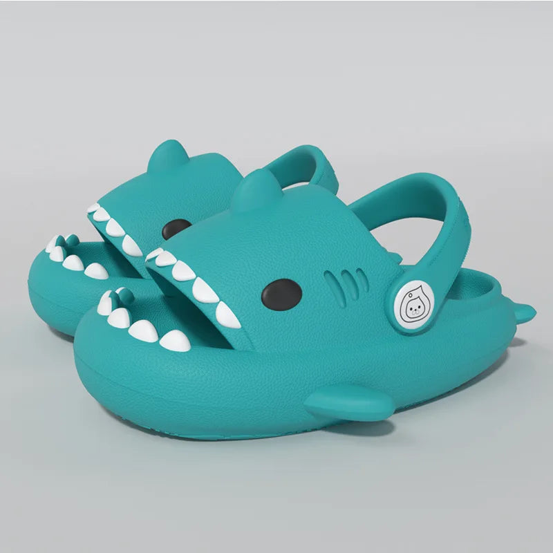 Kids Shark Cartoon Slippers – Soft Non-Slip EVA Sandals
