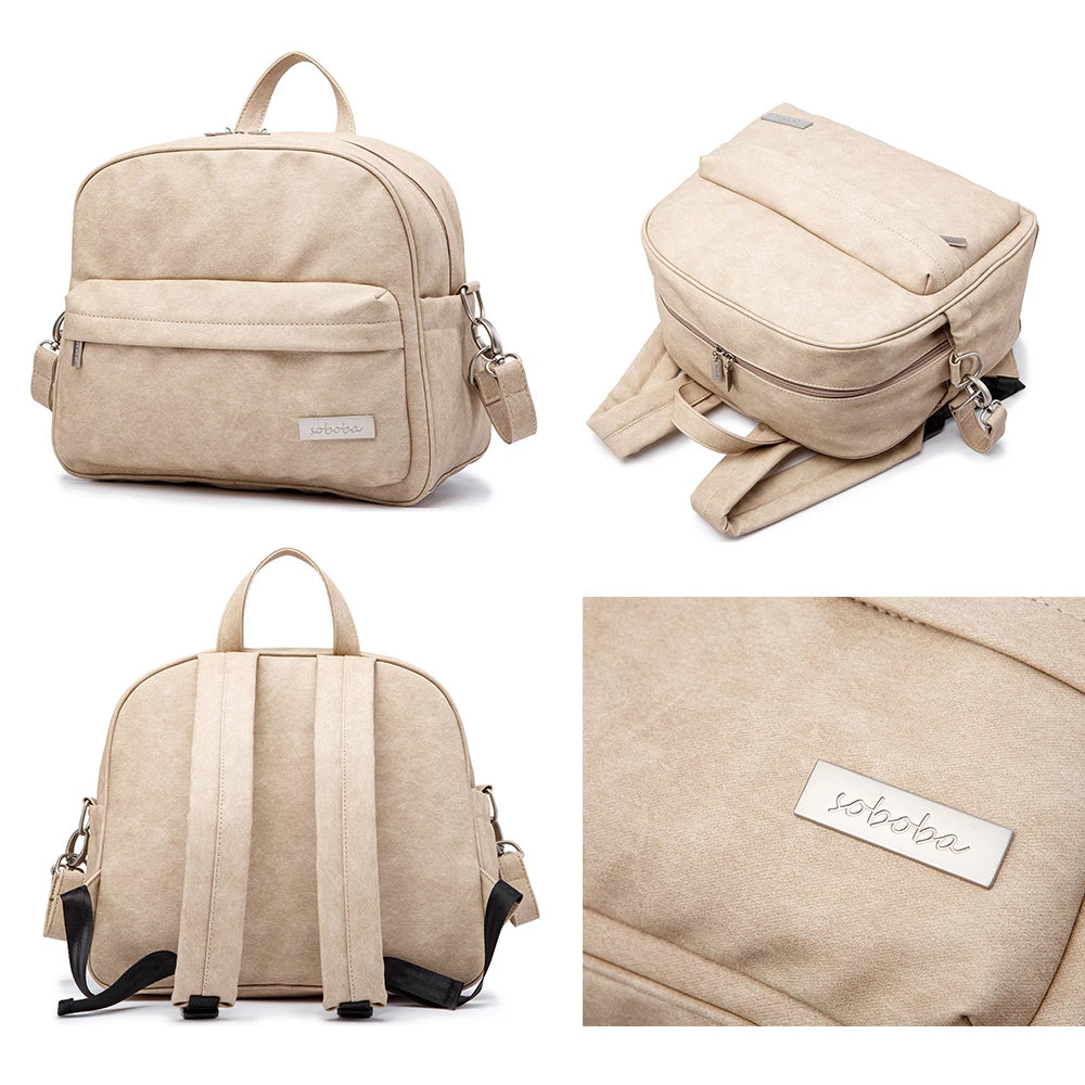 Soboba Waterproof Diaper Backpack – Stylish Baby Care & Changing Bag