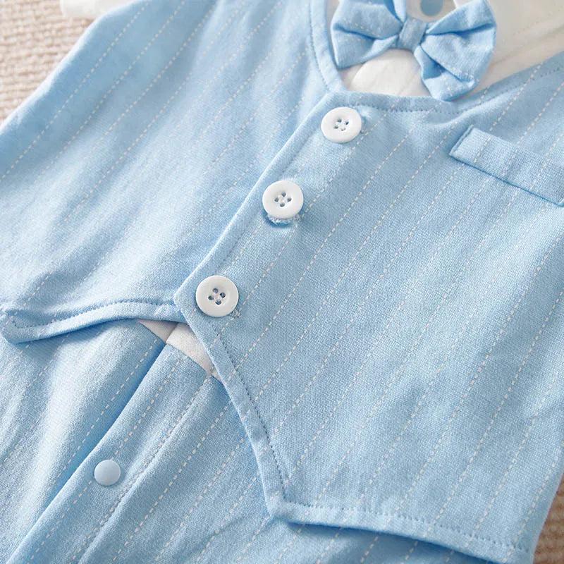 Baby Boy Gentleman Tie Jumpsuit (0-18M)