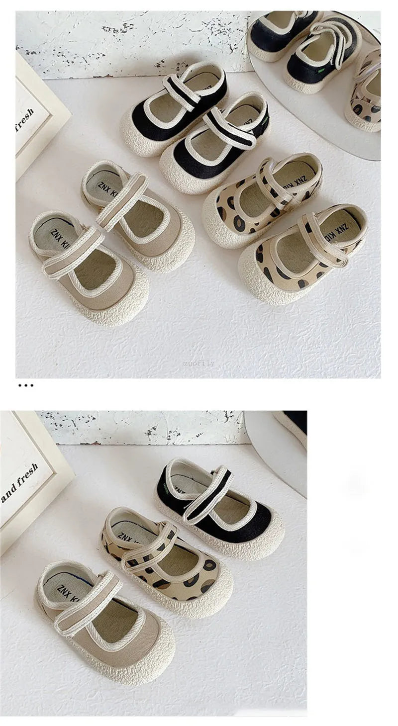 Kids’ Canvas Shoes – Soft, Breathable, Anti-Slip Sneakers