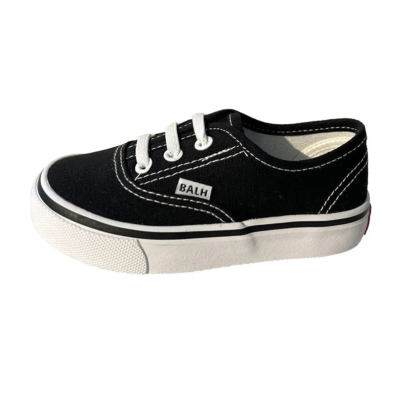 Kids Spring/Autumn Canvas Sneakers – Colorful Soft-Soled Shoes