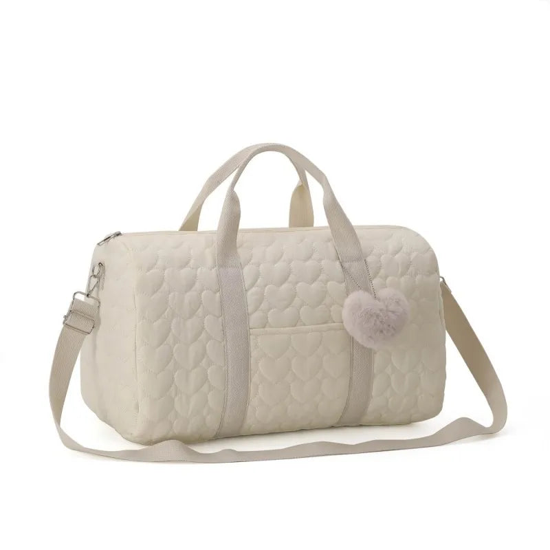 Large Quilted Baby Bag – Shoulder Diaper Organizer