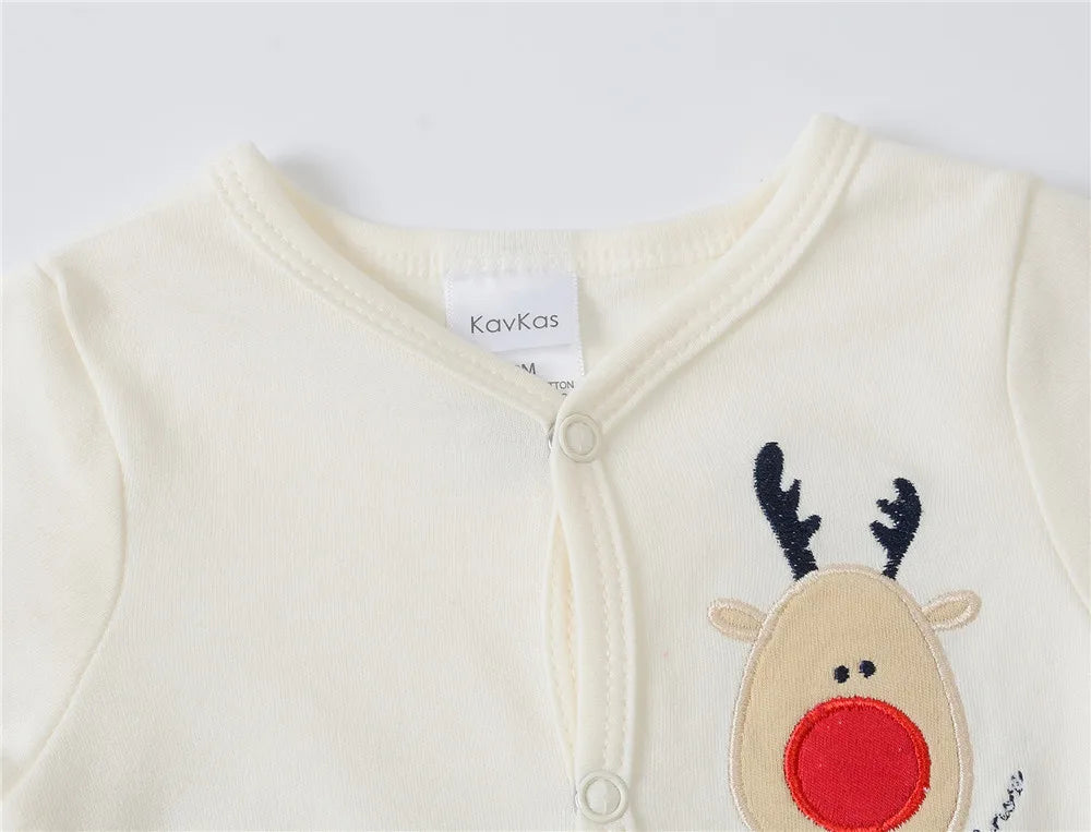 3PCS Baby Boy Romper Set, 100% Cotton, Long Sleeve 0–12M