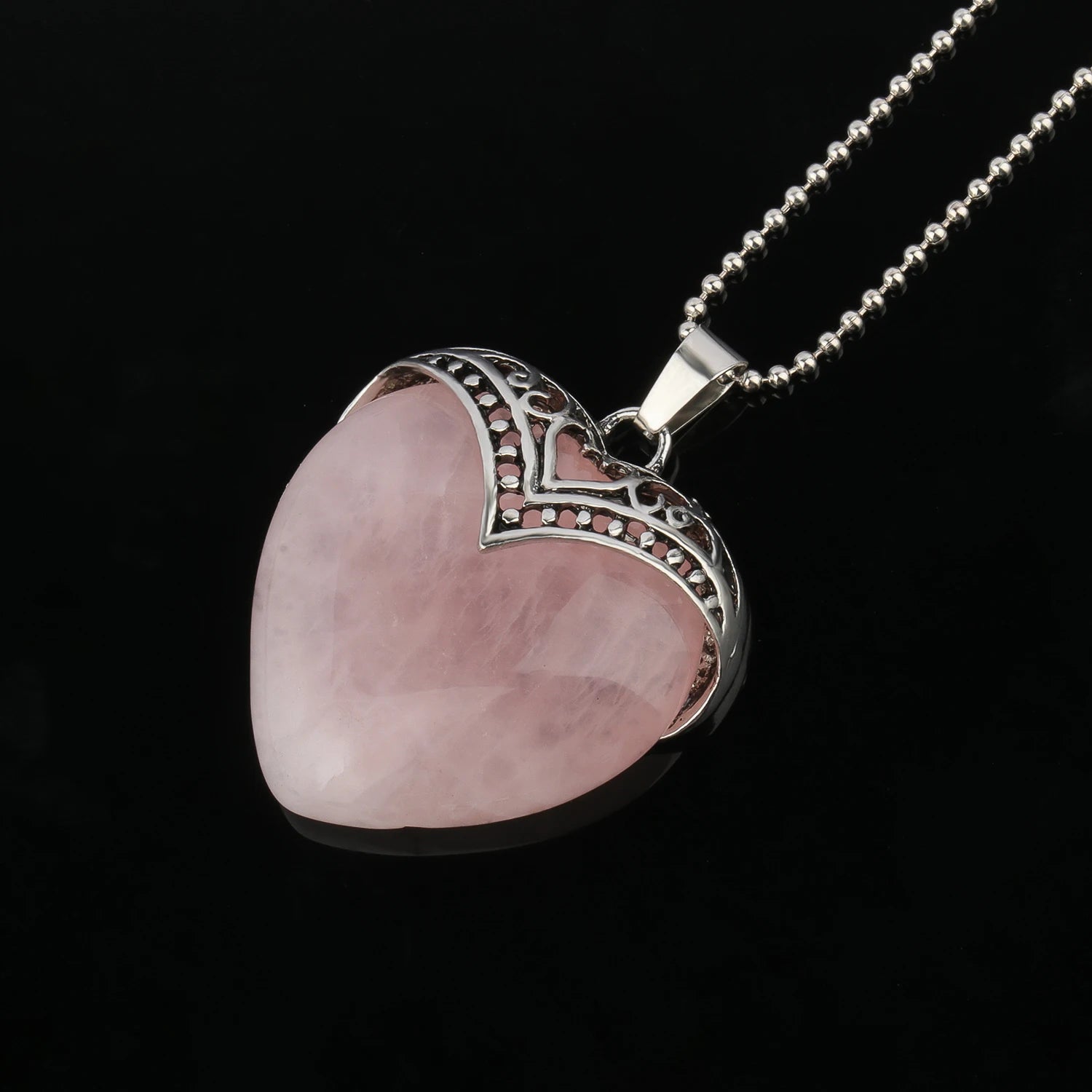 1Pcs Love Heart Charms Stone