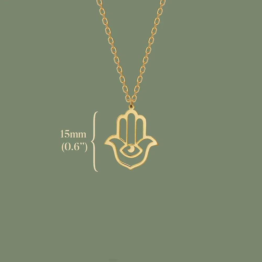Stainless Steel Fashion Hamza Necklace Hamsa