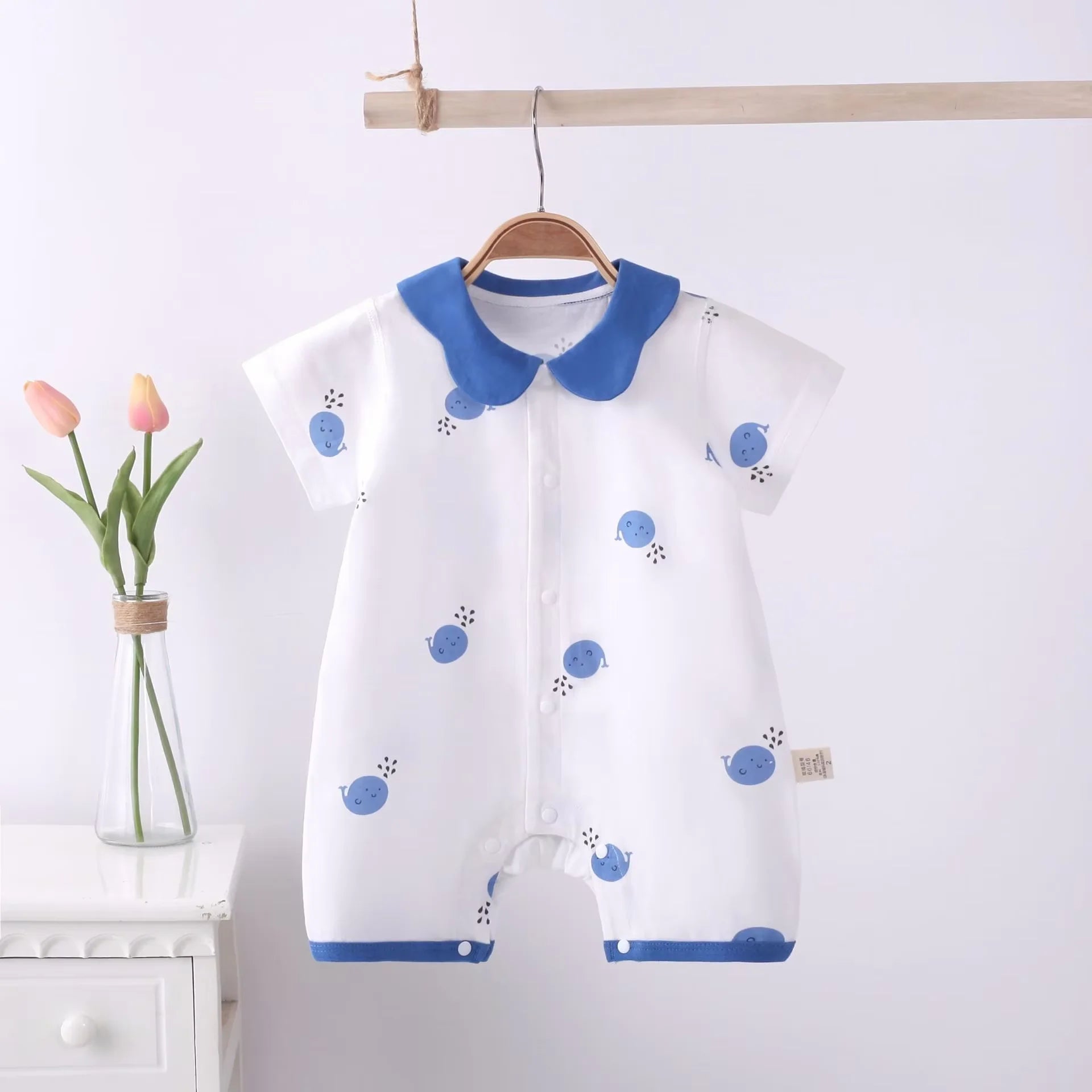 Infant Short Romper, Summer Lightweight Jumpsuit