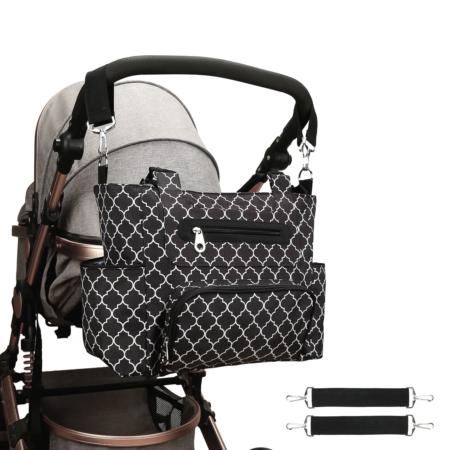 7pcs Nappy Changing Bag Set – Multifunctional Tote, Shoulder & Travel Diaper Bag