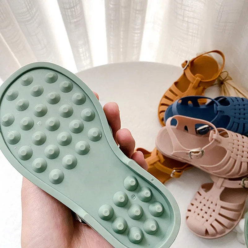 Baby Gladiator Sandals – Breathable Hollow-Out Summer Shoes