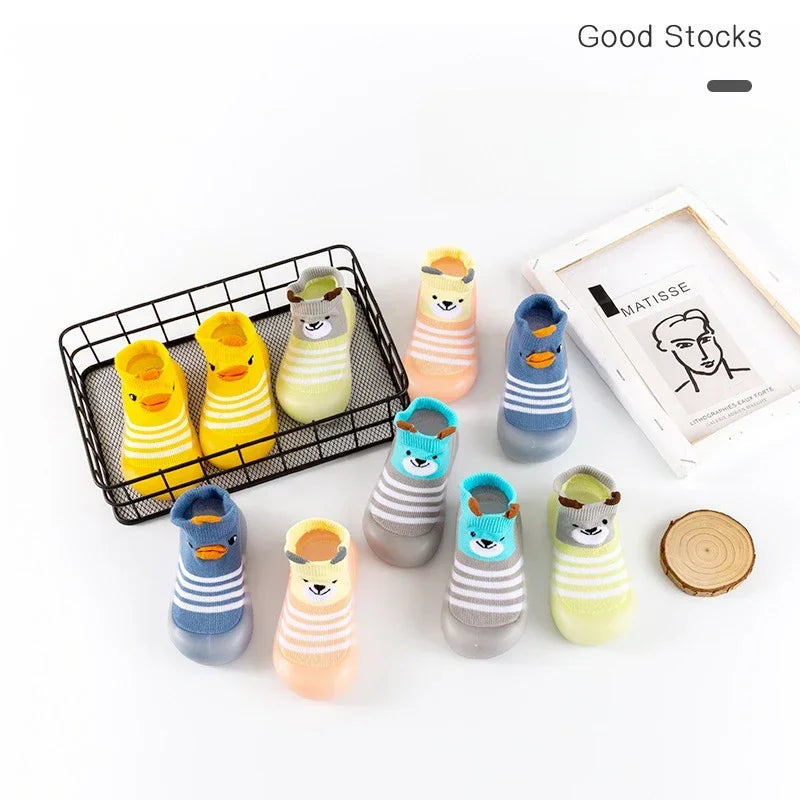 0-3Y Baby Walkers Soft Sole Socks Shoes