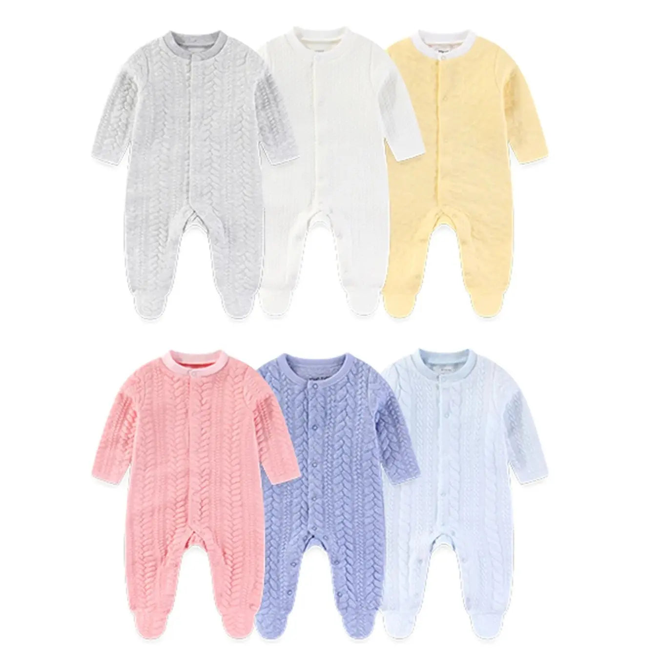 Baby Unisex Winter Jumpsuit – Solid Color