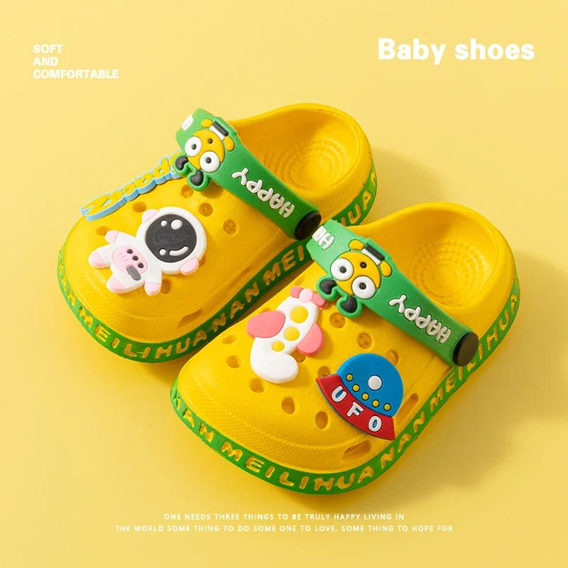 Kids Open-Toe EVA Sandals – Soft Non-Slip Clog Shoes