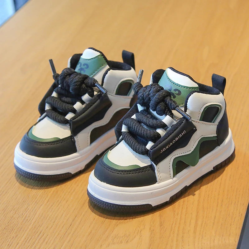 Kids Spring/Autumn Sneakers – High-Top Casual Sports Shoes