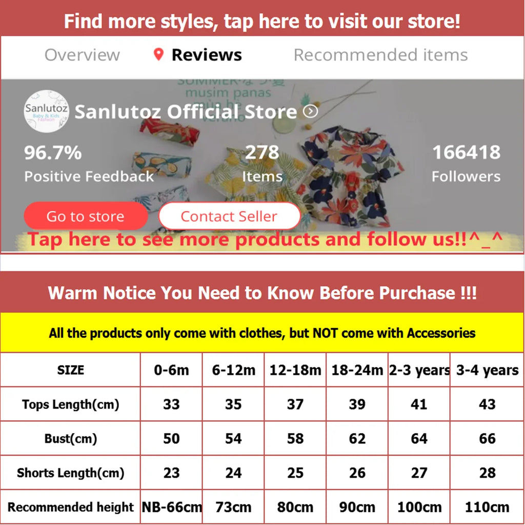 Cute Printing Cotton Baby Boys Girls Clothes