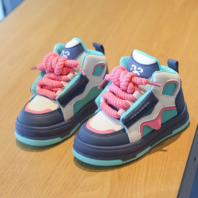 Kids Spring/Autumn Sneakers – High-Top Casual Sports Shoes