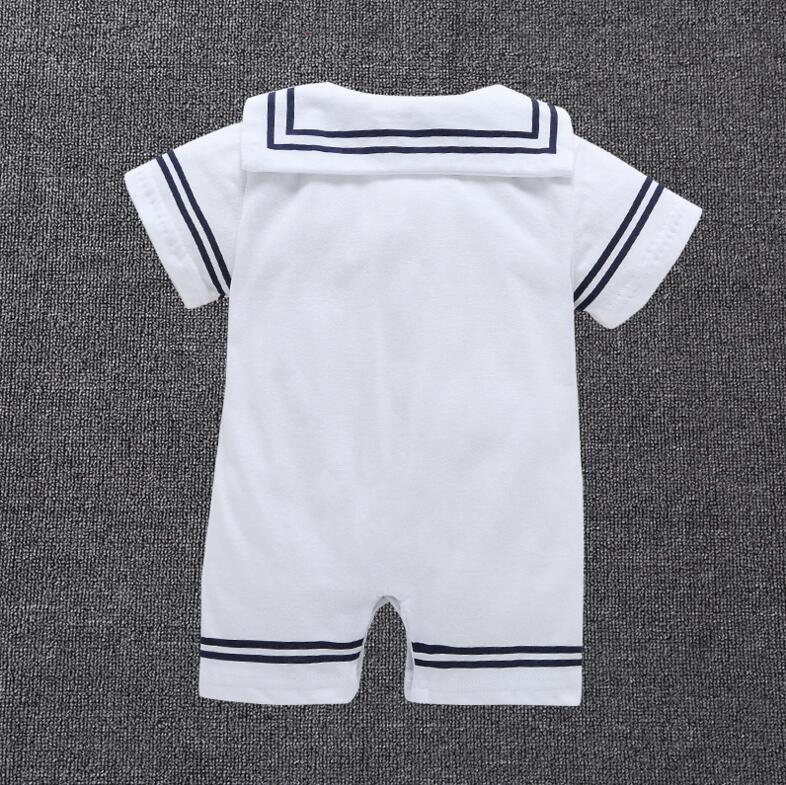 Newborn Baby Boy Sailor Romper